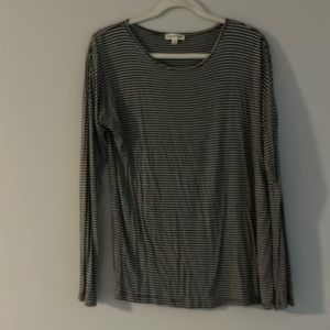 Grey and white shirt